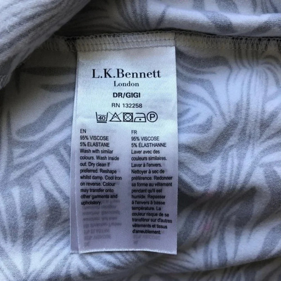 LK Bennett Gigi Jersey Wrap Dress 2 - Picture 9 of 9